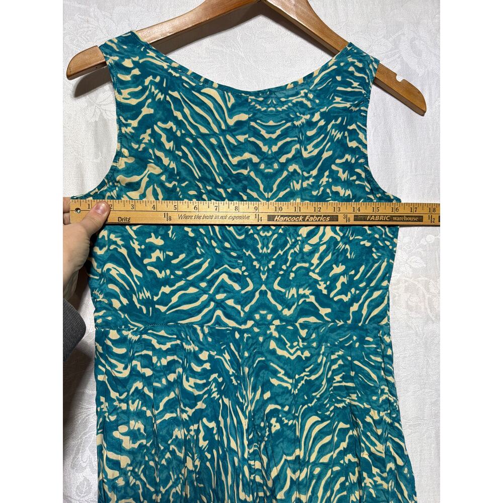 Sundance Midi Dress 6 Blue Wave Handkerchief Asymmetric Hem FLAW - Picture 8 of 11